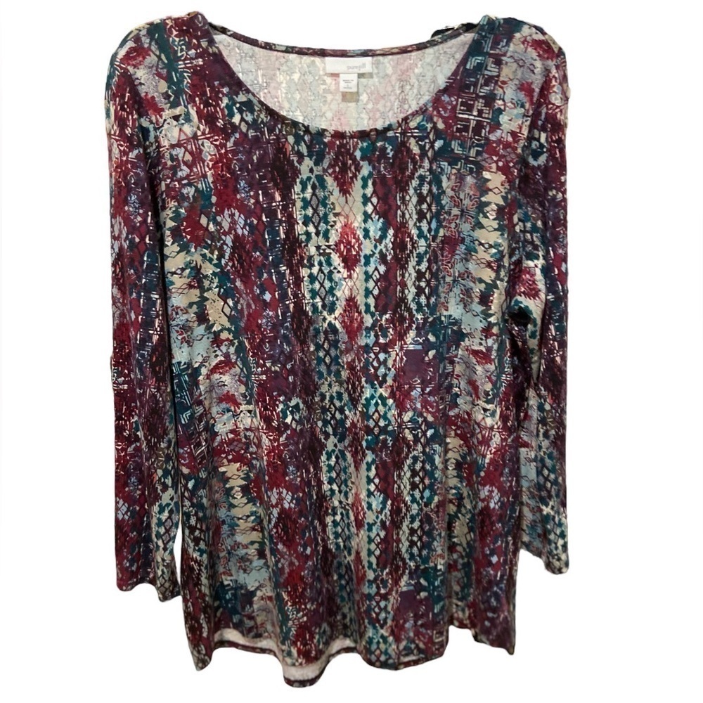 J Jill Long Sleeve Top Size Large Petite